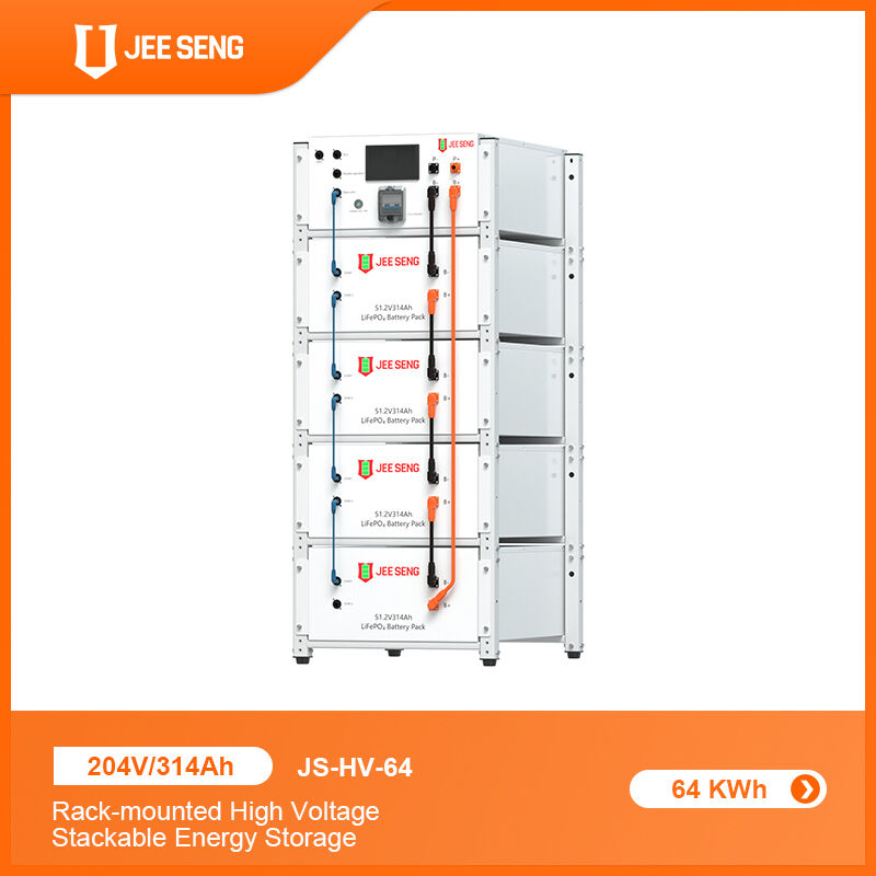Стоечный высоковольтный штабелируемый литиевый аккумулятор для солнечной энергии